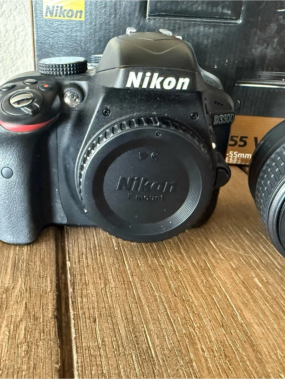 Nikon d3300 Black DSLR Camera Body with 18-55mm Kit Lens + Nikon 50mm f1.8 lens